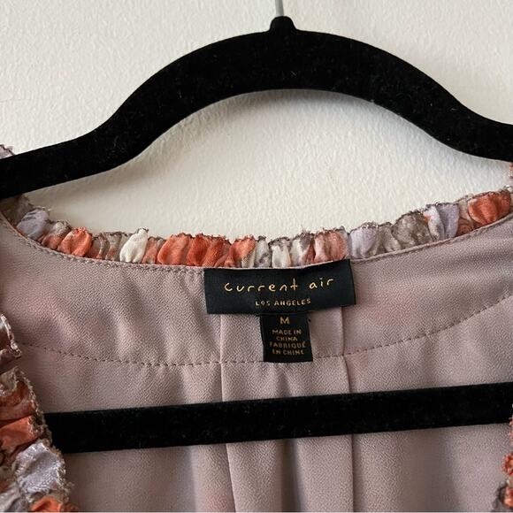 Anthropologie Current Air Ruffled Floral Mini Dress - Picture 9 of 10